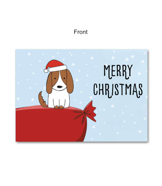 Merry Christmas Dog Gift Card Holder (GCH7005) - eCard Systems